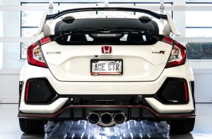 Honda Civic Type R Performance Exhaust - AWE Tuning - Cat Back, Track Edition, Triple Tips - Chrome Silver - `17-`27